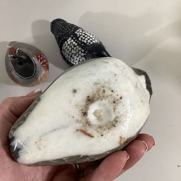 Lot Of 3 San Francisco Candle Company Stone Division Handmade Quail Duck Candles - Picture 5 of 11